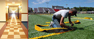Setting turf lines
